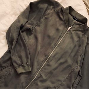 olive green bomber